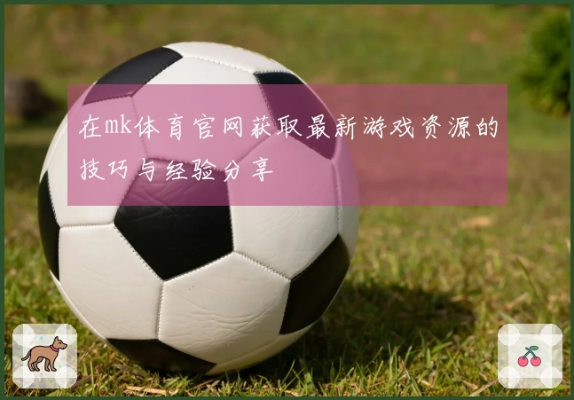 在mk体育官网获取最新游戏资源的技巧与经验分享